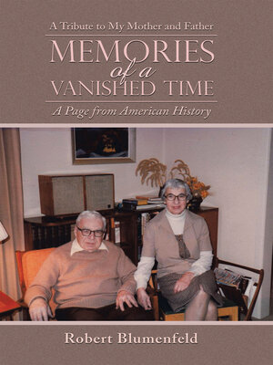 cover image of Memories of a Vanished Time
